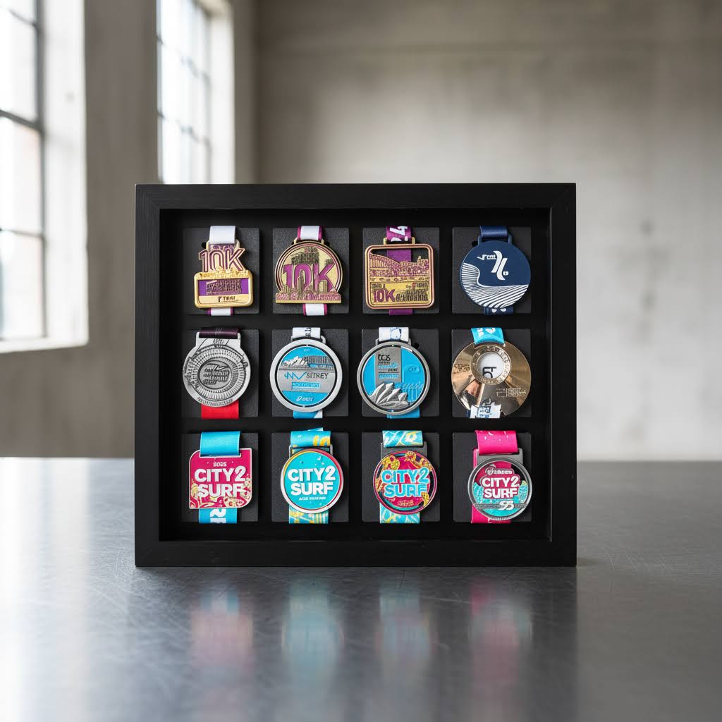12 Medal Display Frame | Large Marathon Medal Frame | Medal Frame Australia