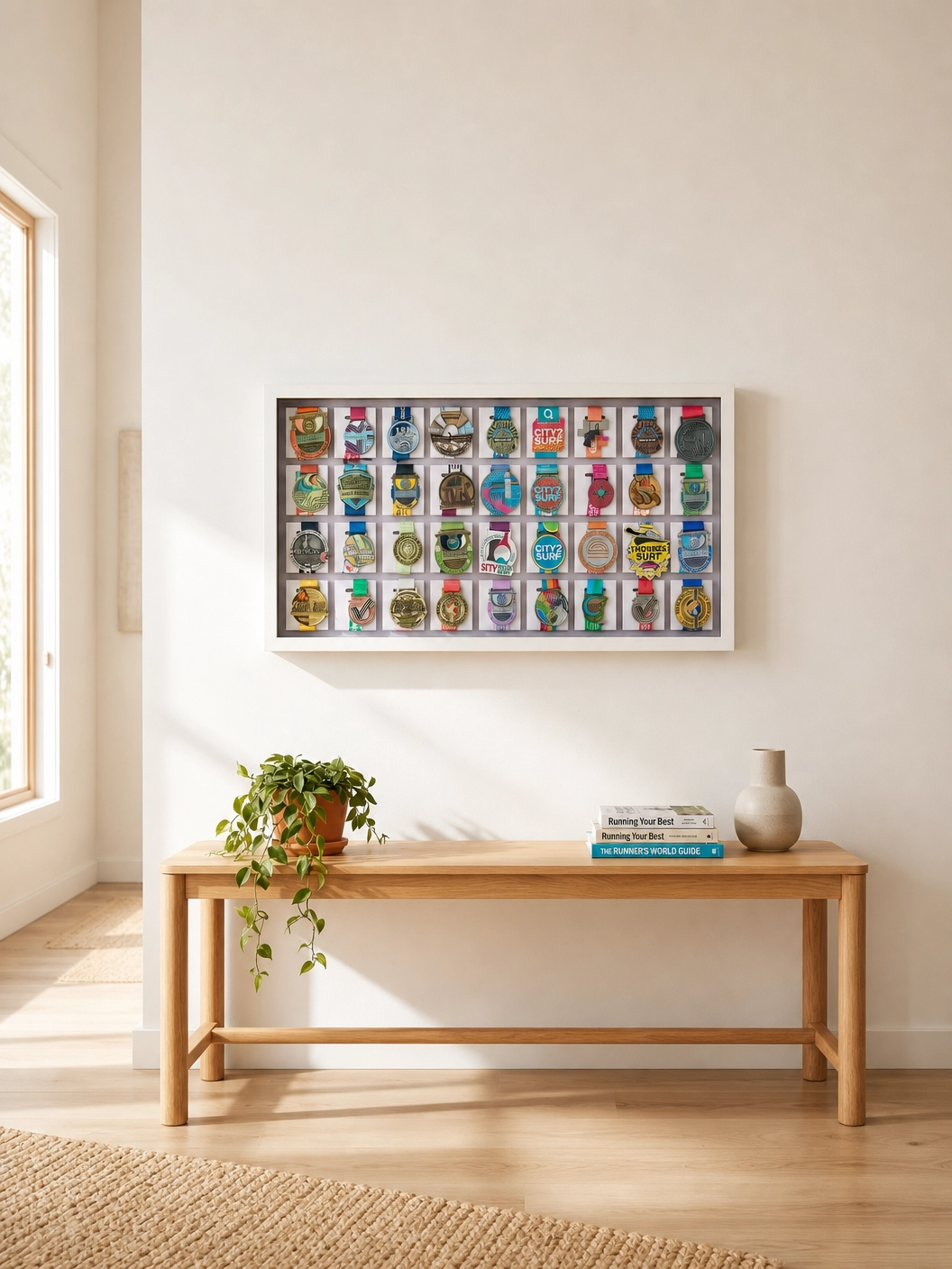 36 Medal Display Frame | Extra Large Medal Holder | Medal Frame Australia