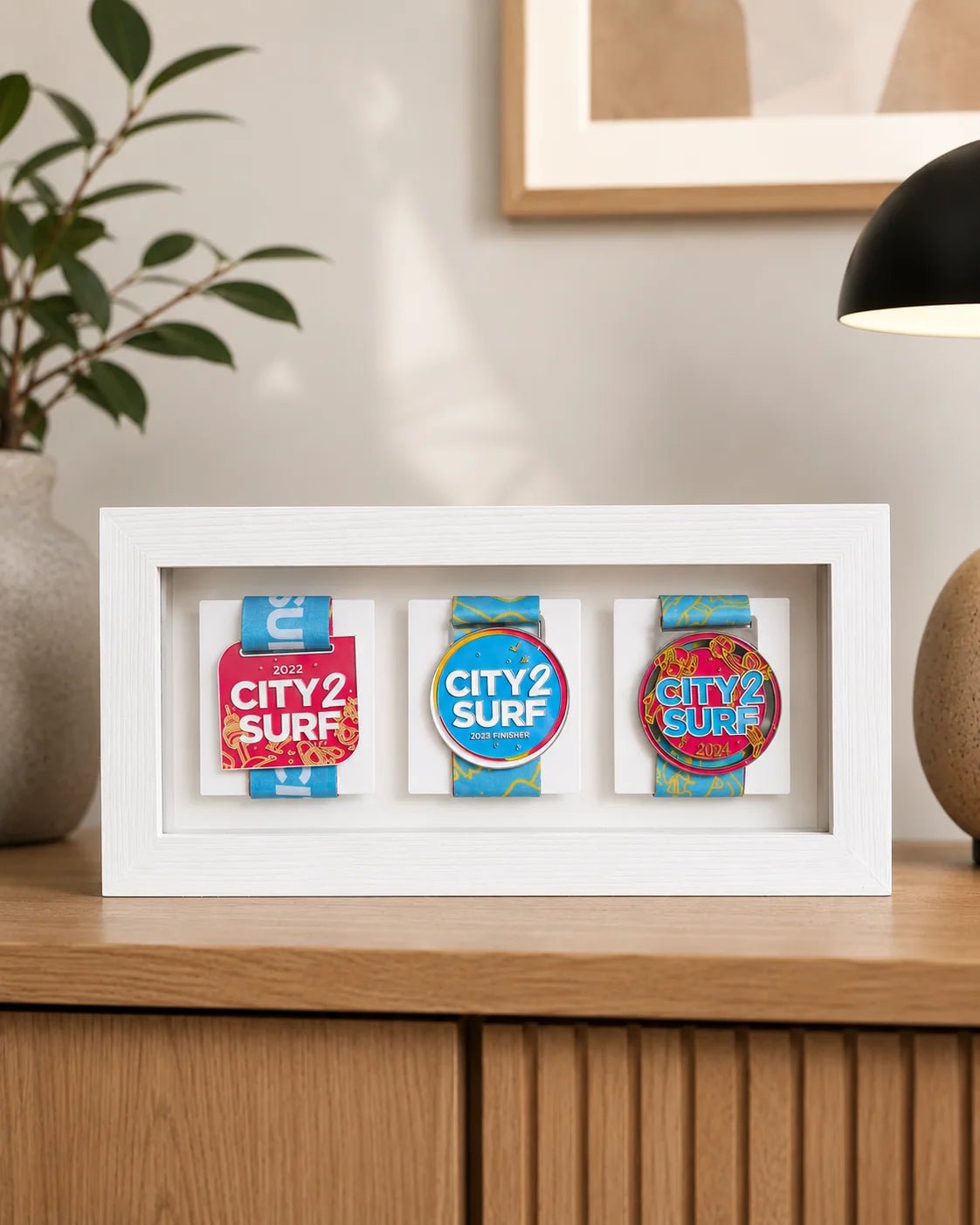 3x Medal Display Frame - Medal Frame