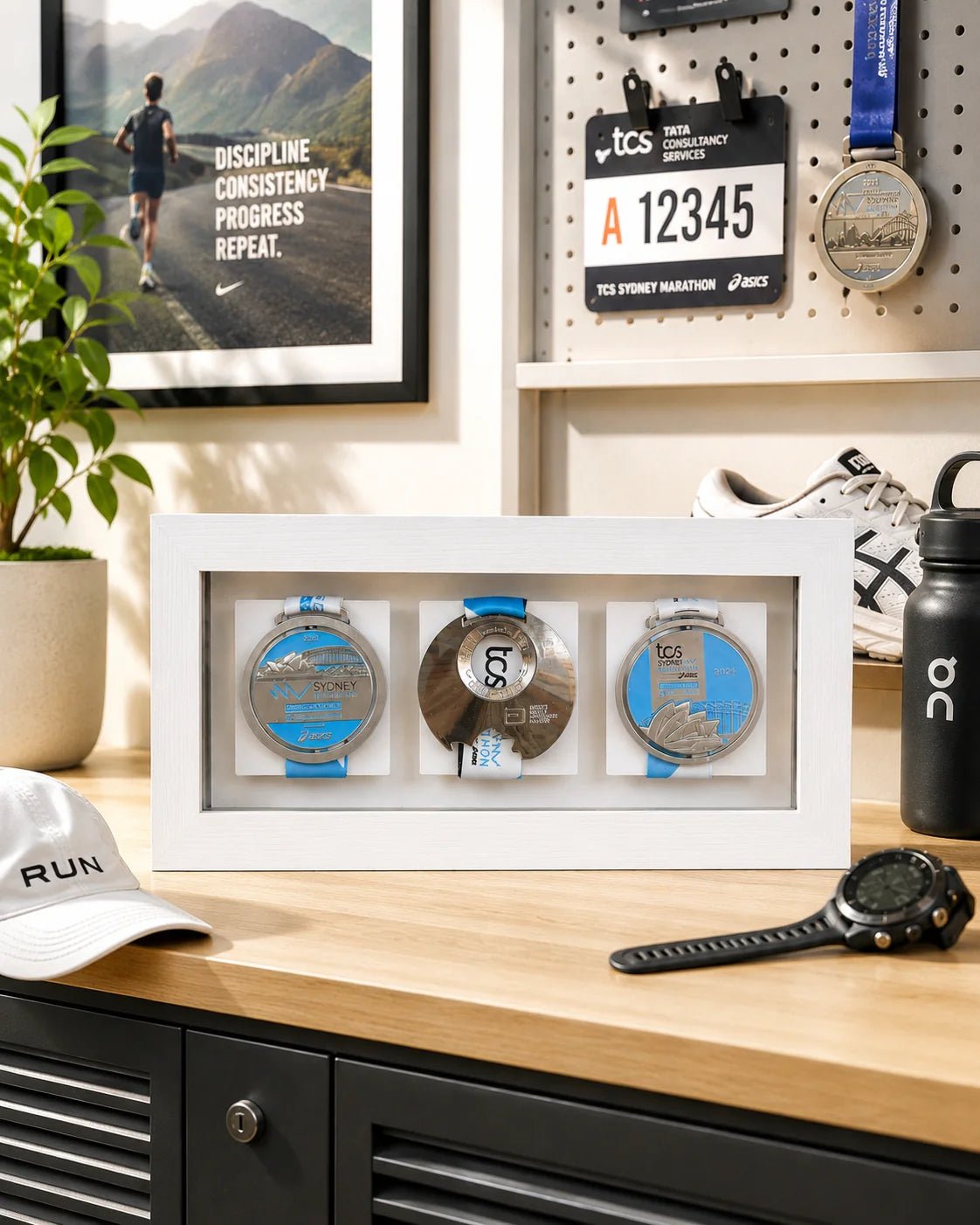 3x Medal Display Frame - Medal Frame