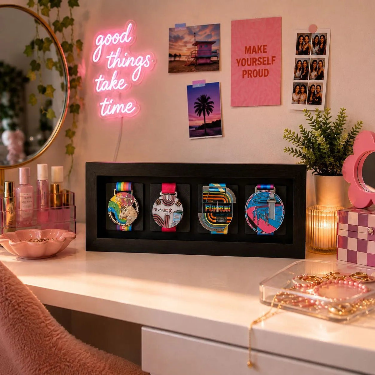 4 Medal Display Frame | Showcase Your Achievements - Medal Frame