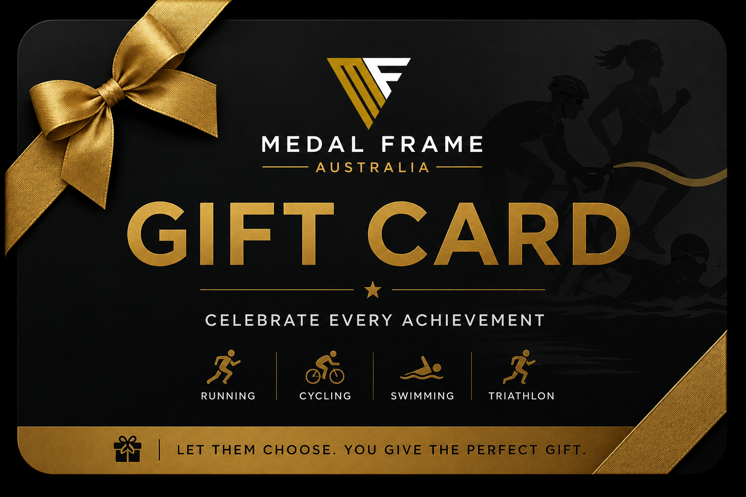 Medal Frame Gift Card for athletes