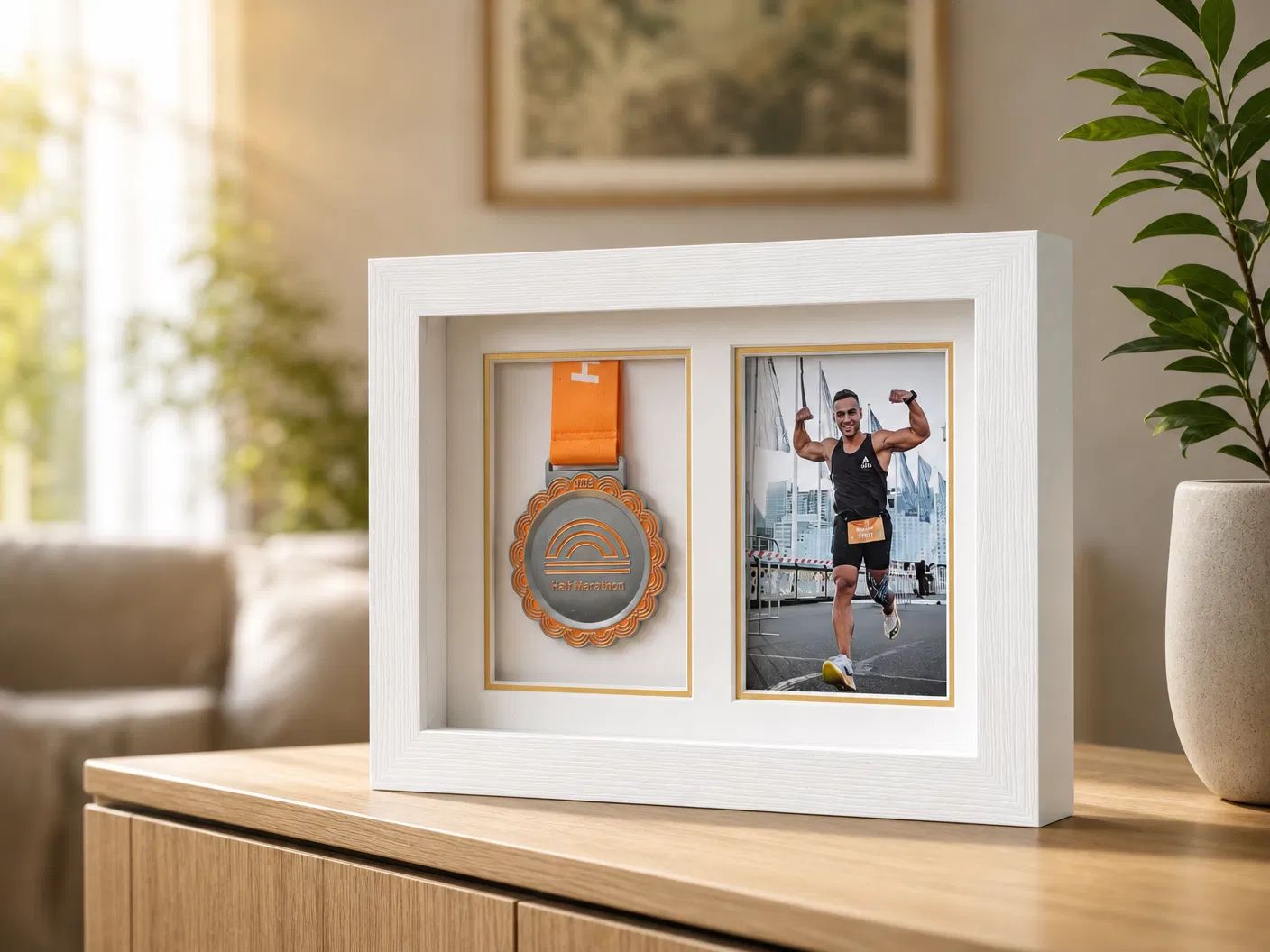 Medal Photo Frame | Celebrate Your First or Best Race Medal Frame