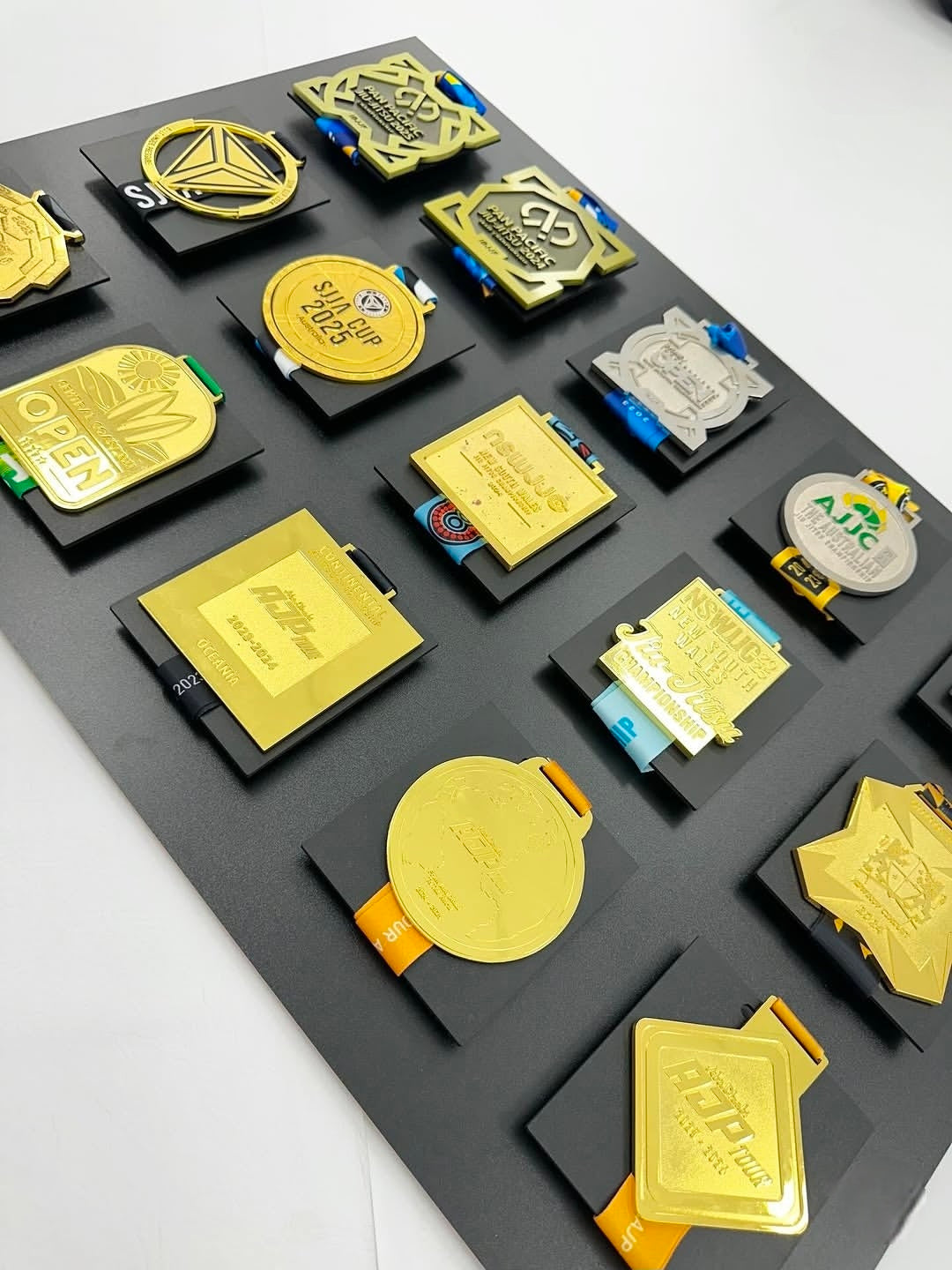 15 Medals Display Frame Jiujitsu