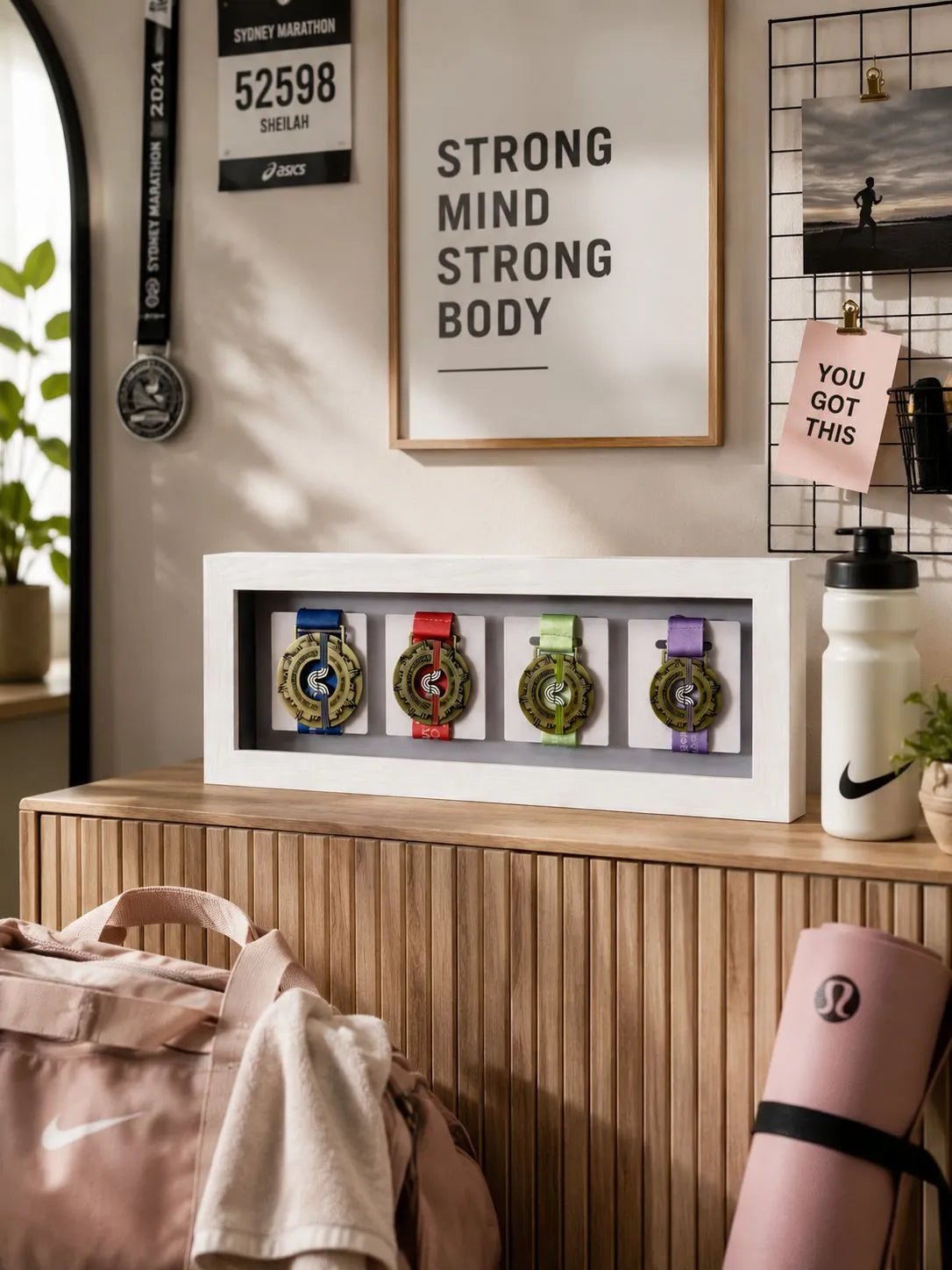4 Medal Display Frame | Showcase Your Achievements - Medal Frame